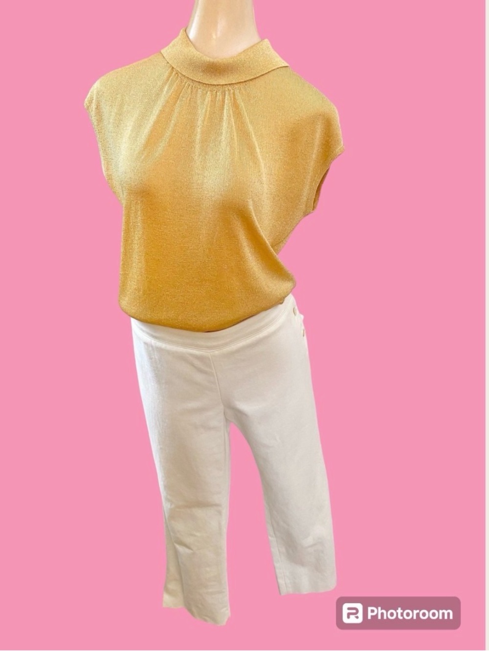 Vintage Deadstock Issey Miyake White Capri Pants sz 2 - 3